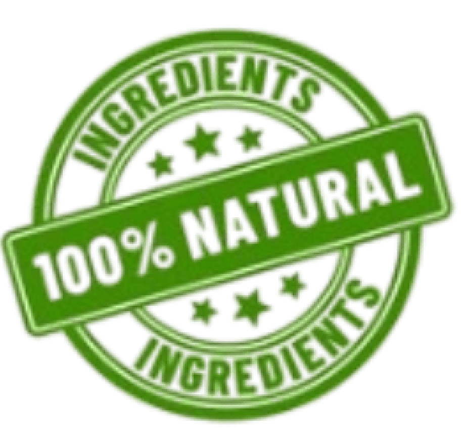 100% Natural Ingredients Seal