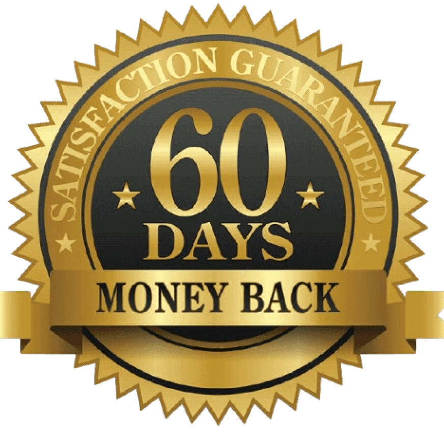 60-day satisfaction guarantee seal